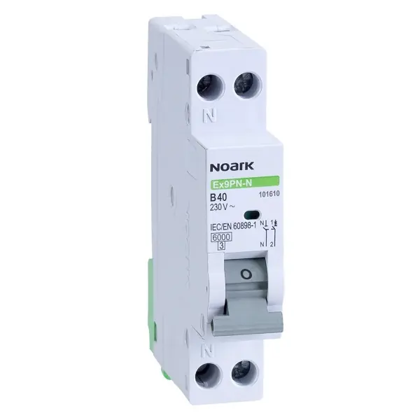 Akční Nabídka Noark 101602 Ex9PN-N 1PN B3 Instalační jistič, šířka 1 modul, 6 kA, charakteristika B, 3 A, 1+Npól