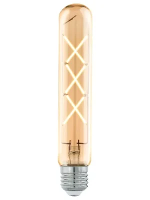 Přímo Od Výrobce LED žárovka trubková Eglo LEDE27 T30 E27 4W (35W) 350 lm 2200K 822 filament jantarová