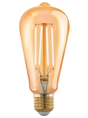 Pouze Dnes LED žárovka Edison Eglo LEDE27 ST64 E27 4W (30W) 300 lm 1700K 817 filament jantarová