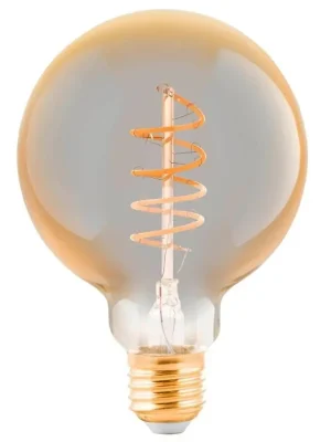 Horká Nabídka LED žárovka globe EGLO G95 E27 4W (25W) 245 lm 2000K 820 filament jantarová