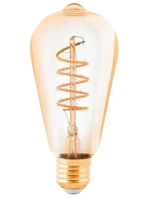 LED žárovka Edison EGLO ST64 E27 4W (25W) 245 lm 2200K 822 filament jantarová Nejprodávanější
