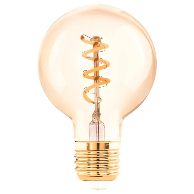 Koupit Online LED žárovka EGLO G60 E27 4W 145 lm 2000K 820 filament jantarová
