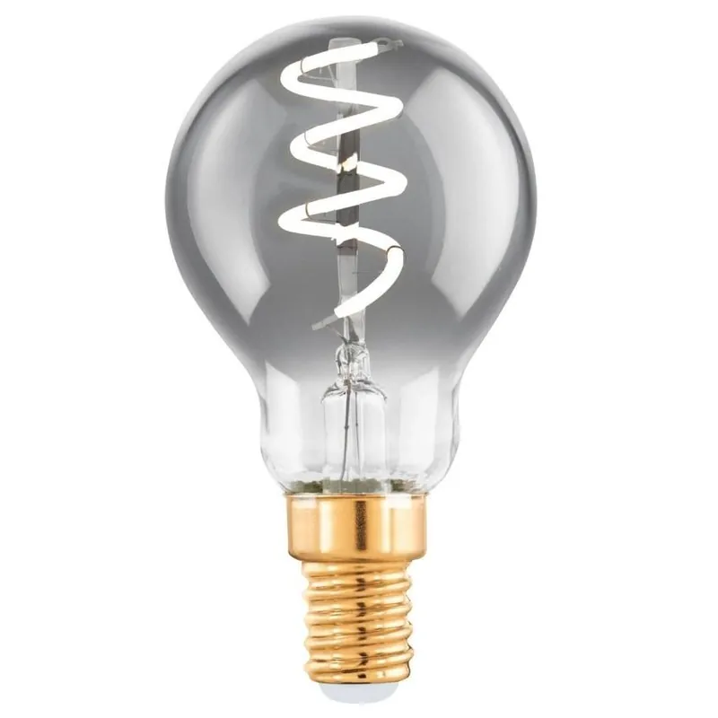 LED žárovka mini globe EGLO P45 E14 4W 100 lm 2000k 820 filament kouřová Sezónní Sleva