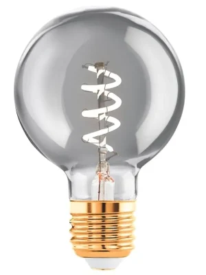 LED žárovka mini globe Eglo LEDE27 G60 E27 4W 100 lm 2000K 820 filament kouřová stmívatelná Nejlepší Cena