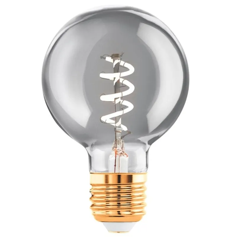 LED žárovka mini globe Eglo LEDE27 G60 E27 4W 100 lm 2000K 820 filament kouřová stmívatelná Nejlepší Cena