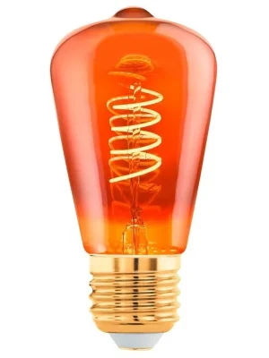 LED žárovka dekotativní Eglo ST48 E27 4W 30 lm 2000K 820 filament měděná Finální Výprodej