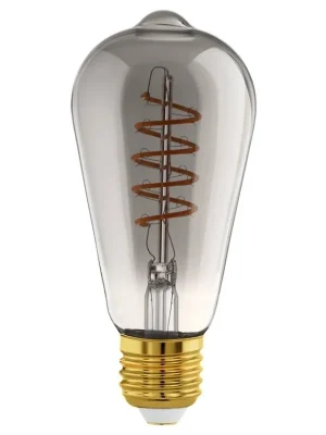 Kup Teď LED žárovka Edison Eglo LEDE27 ST64 E27 4W (15W) 150 lm 2200K 822 filament kouřová