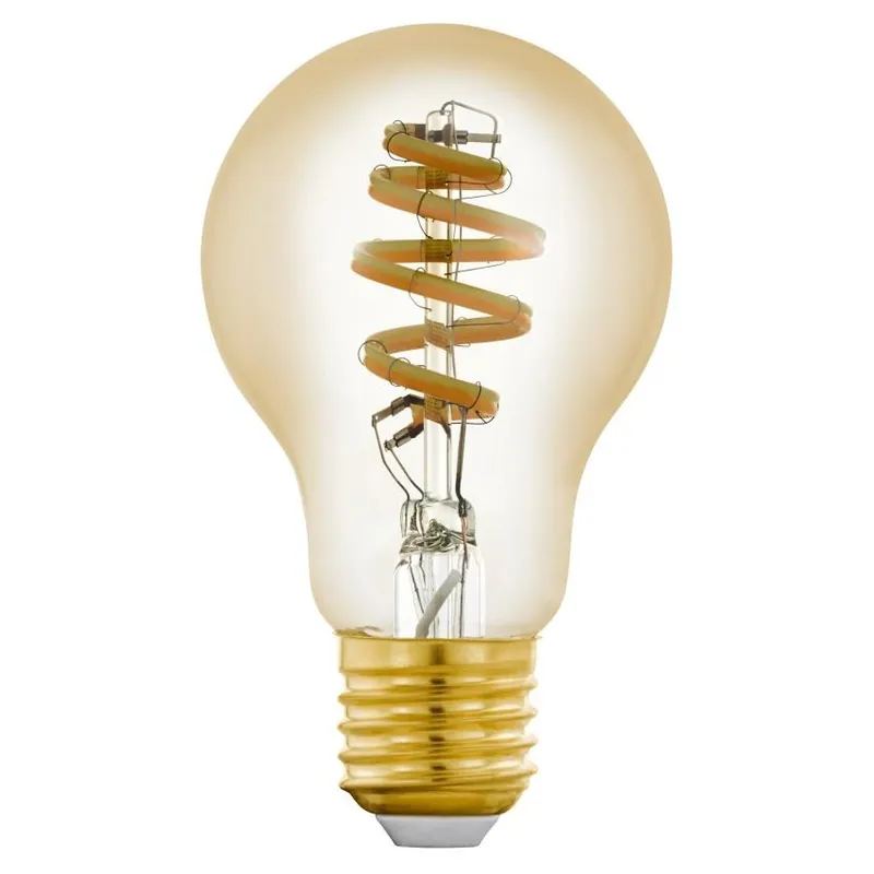 Expresní Doručení LED žárovka Classic Eglo LEDE27 A60 E27 4.9W (35W) 350 lm 2200-6500K 822-865 TW filament jantarová