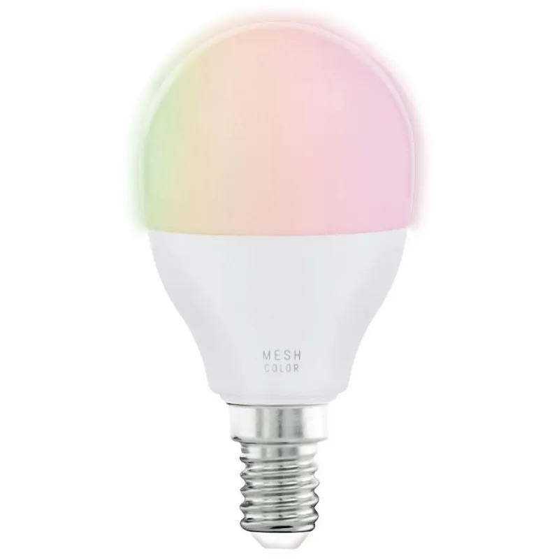 Víkendová Akce LED žárovka mini globe Eglo G45 5W (40W) 470 lm 2700-6500K 827-865 RGB matná