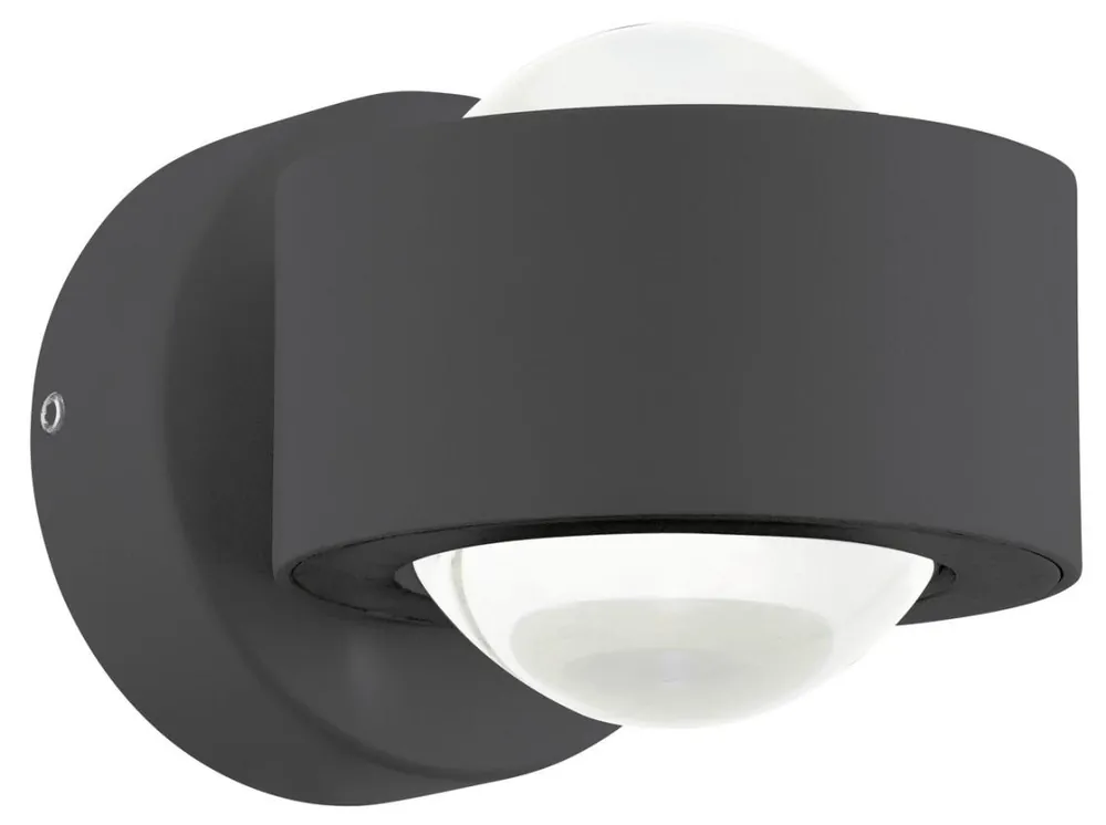 ONO 2 96049, LED NÁSTĚNNÉ SVÍTIDLO, ANTRACITOVÁ/ČIRÁ, 3000K Přímo Od Výrobce
