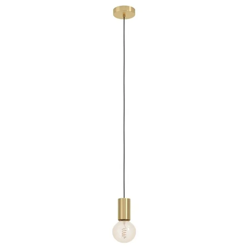 Oblíbený Závěsné svítidlo EGLO POZUETA 1 1x40W IP20 E27 ocel mosaz 900799