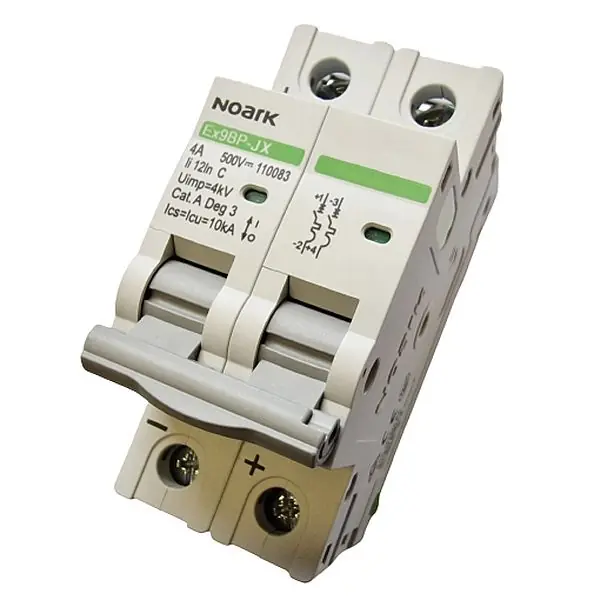 Noark 110083 Ex9BP-JX(+) 2P C4 DC instalační jistič 10 kA, charakteristika C, 4 A, 500 V DC, 2pól Koupit Online