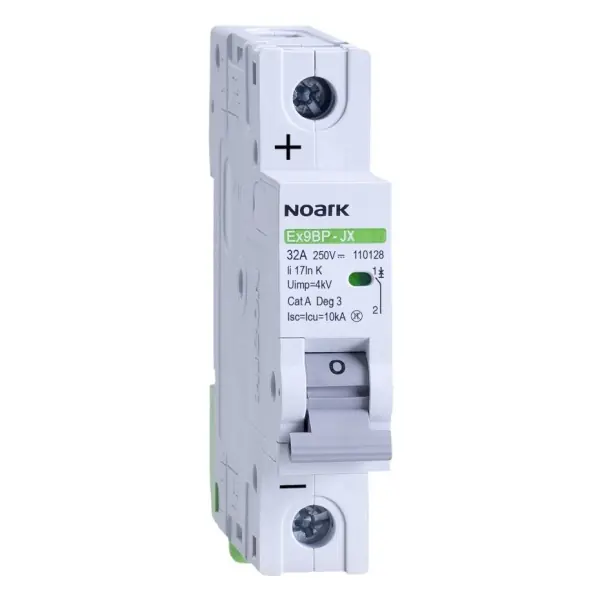 Noark 110119 Ex9BP-JX(+) 1P K1 DC instalační jistič 10 kA, charakteristika K, 1 A, 250 V DC, 1pól Nejprodávanější
