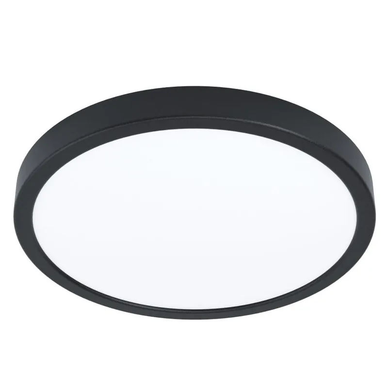 Originální Stropní svítidlo EGLO FUEVA 6-Z 14,3W 1800lm RGB+2700-6500K IP44 Zigbee černá 901373