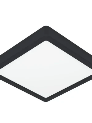 Horká Nabídka Stropní svítidlo EGLO FUEVA 6-Z 10,5W 1600lm RGB+2700-6500K IP44 Zigbee černá 901374