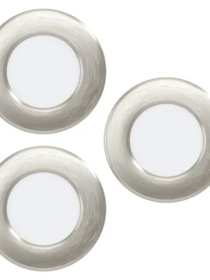 Vestavné svítidlo EGLO FUEVA 6 3x3,7W 1350lm CCT 2700-4000-6500K IP20 matný nikl (Set 3KS) 901403 Poslední Šance