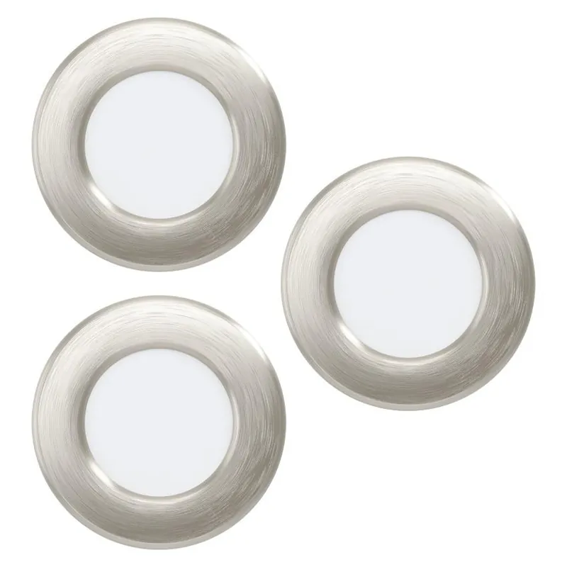 Vestavné svítidlo EGLO FUEVA 6 3x3,7W 1350lm CCT 2700-4000-6500K IP20 matný nikl (Set 3KS) 901403 Poslední Šance