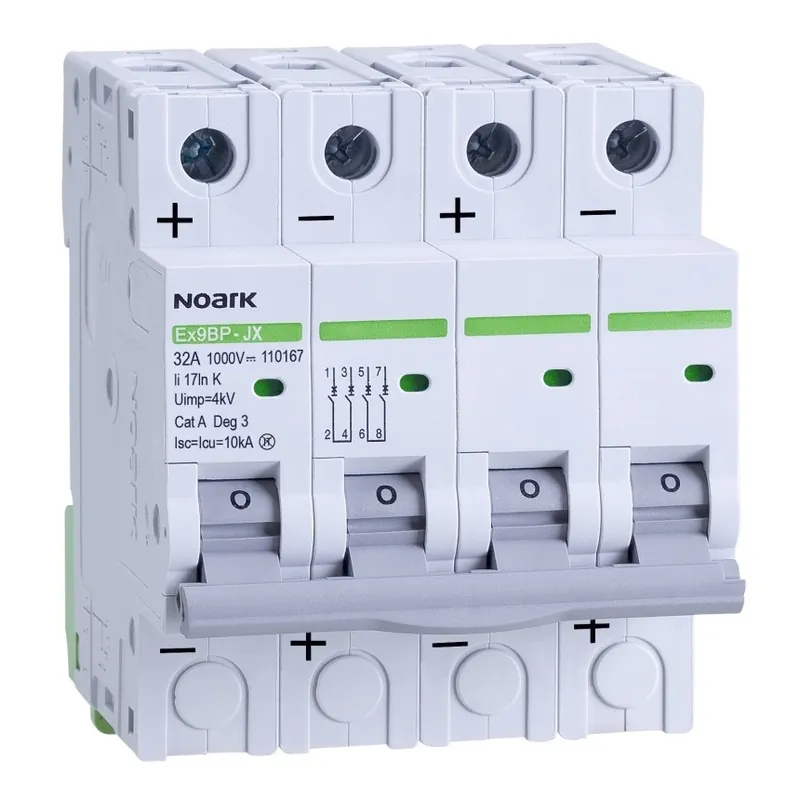 Poslední Šance Noark 110160 Ex9BP-JX(+) 4P K3 DC instalační jistič 10 kA, charakteristika K, 3 A, 1000 V DC, 4pól