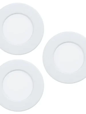 Sezónní Sleva Vestavné svítidlo EGLO FUEVA 6 3x2,8W 1020lm RGB+2700-6500K IP44 Zigbee bílá (Set 3KS) 901429