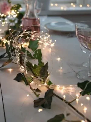 EGLO STAR LED ŘETĚZ 411324 DEW DROP 2M 360X0,06W TEPLÁ BÍLÁ 230VAC IP20 STŘÍBRNÁ Tovární Cena
