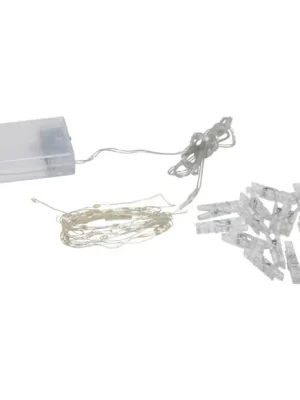 Finální Výprodej Vánoční světelný řetěz EGLO LED CLIPPY STAR 2,9m 30x0,43W baterie 3x AA s kolíčky 729-14