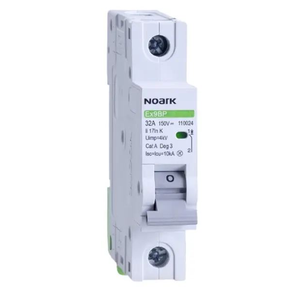 Cenově Výhodný Noark 110018 Ex9BP 1P DC150V K4 DC instalační jistič 10 kA, charakteristika K, 4 A, 150 V DC, 1pól