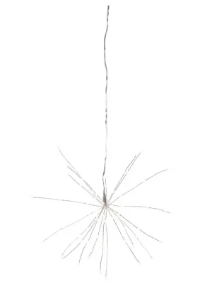Cenová Bomba EGLO STAR LED DEKORACE 411063 FIREWORK ZÁVĚS 60LED NW BAT. 3XAA IP20 OCEL, PLAST, STŘÍBRNÁ
