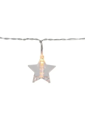 Koupit Online EGLO STAR LED ŘETĚZ HVĚZD 411108 CLIPPY 10X0,06W WW BAT. 3XAA PLAST, PRŮHLEDNÁ