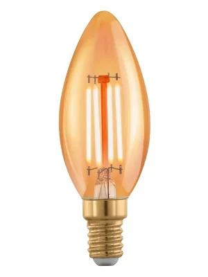LED žárovka svíčka EGLO C35 E14 4W 300 lm 1700K 817 filament jantarová Akční Nabídka