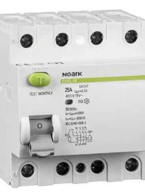 Akce Noark 108466 Ex9L-N 4P 40A A 300mA G Proudový chránič, Icn=6kA, 4-pól, In=40A, I?n=300mA, typ G+A