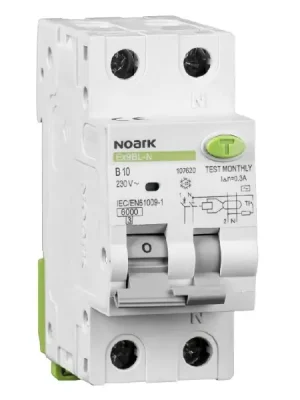 Akce Noark 107642 Ex9BL-N 1P+N B40 A 30mA Proud. chránič s nadpr. ochr., Icn=6kA, 1+Npól, char. B, In=40A, I?n=30mA, typ A