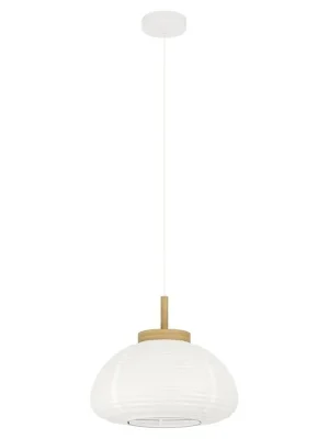 Aktuální Závěsné svítidlo EGLO SUMMERHILL 1xE27 průměr 400mm bílá 44064