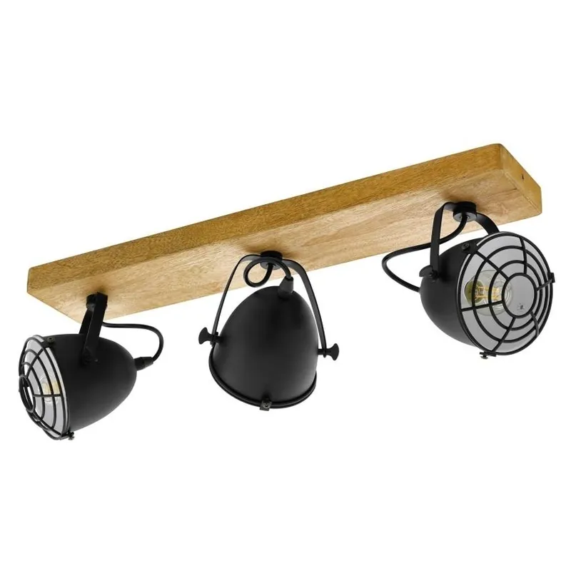 Bodové svítidlo EGLO GATEBECK 3xE14 dřevo černá 44093 Must-Have