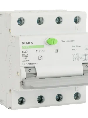 Akce Noark 111555 Ex9NL-N 3P+N C20 A 300mA EU Proud. chránič s nadpr. ochr., Icn=6kA, 3+Npól, char. C, In=20A, I?n=300mA, typ A