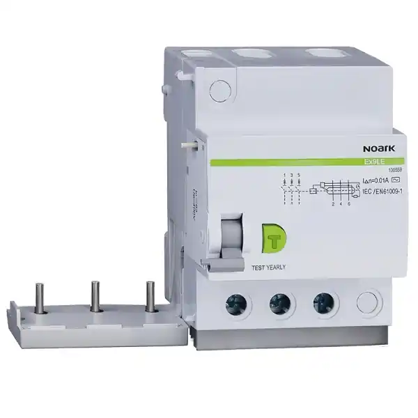 Noark 100590 Ex9LE 300mA 3PN 40A Chráničový modul pro Ex9B, 3+Npól, In=40A, IDn=300mA Nová Kolekce