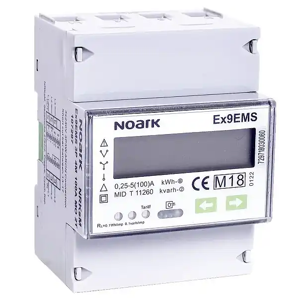 Poslední Šance Noark 107300 Ex9EMS 3P 4M CT MO 2T Smart Elektroměr 3-polový, 4-modulový, nepřímé měření, ModBus-komunikace, 2-tarifní, LCD displej