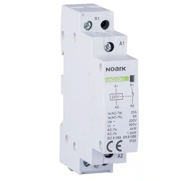 Noark 102406 Ex9CH20 02 240V 50/60Hz Instalační relé, 20 A, ovl. 240 V, 2 NC kontakty Expresní Doručení