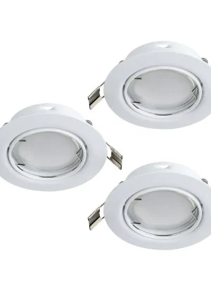 Pouze Dnes Zápustné svítidlo EGLO PENETO 3xGU10 bílá set 3ks 94406
