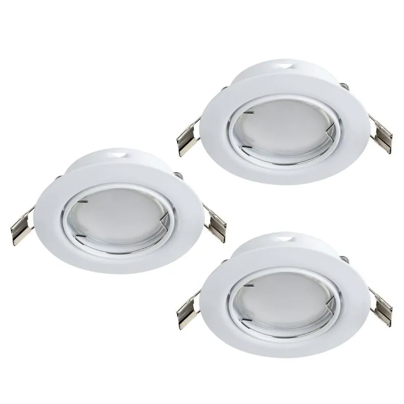 Pouze Dnes Zápustné svítidlo EGLO PENETO 3xGU10 bílá set 3ks 94406