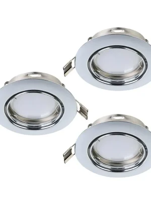 Akce Zápustné svítidlo EGLO PENETO 3xGU10 chrom set 3ks 94407
