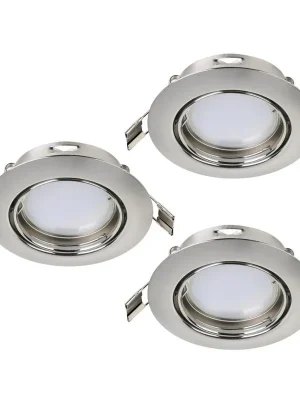 Aktuální Zápustné svítidlo EGLO PENETO 3xGU10 matný nikl set 3ks 94408