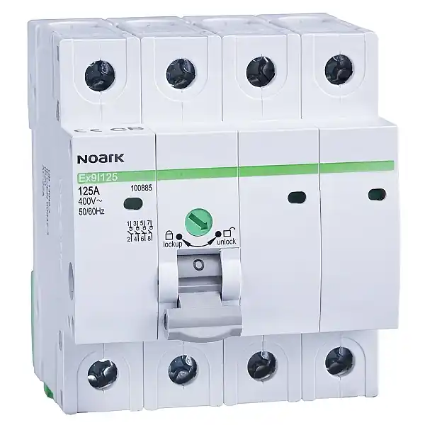 Noark 100882 Ex9I125 4P 63A Instalační vypínač, šířka 4 moduly, 4pól, 63A Odeslání Ihned