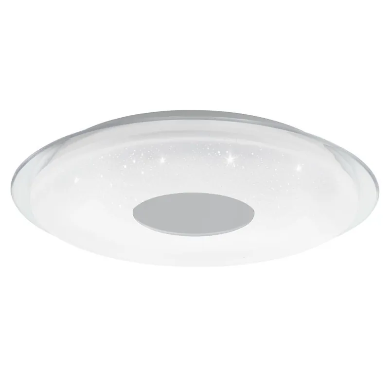 Časově Omezené Stropní svítidlo EGLO LANCIANO-Z 4x11,2W 4960lm 2700-6500K TW třpitivý efekt bílá chrom 900005
