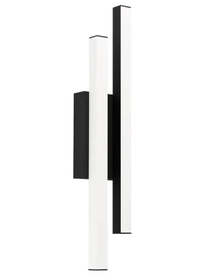 Venkovní nástěnné svítidlo EGLO SERRICELLA 2x4,5W 1100lm 3000K IP44 černá bílá 900133 Sleva