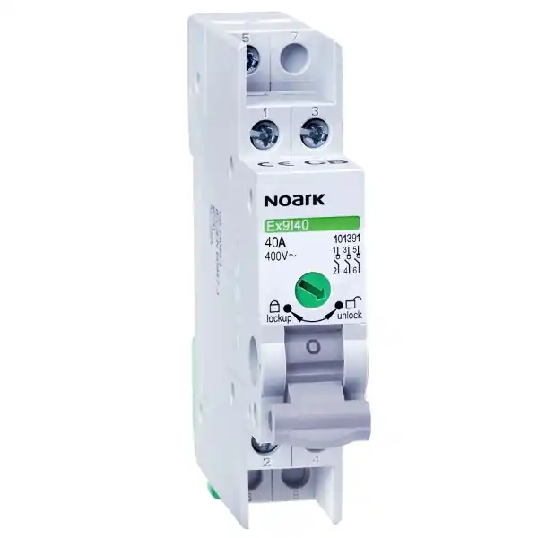 Aktuální Noark 102297 Ex9I40 1P 25A Instalační vypínač, šířka 1 modul, 1pól, 25A