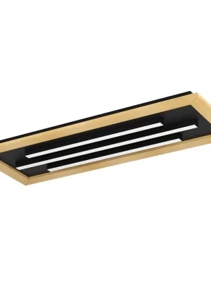 Autentický Stropní svítidlo EGLO TIRRENARA 2x9,2W/1x13,7W 3960lm 2700-6500K TW černá hnědá 900604