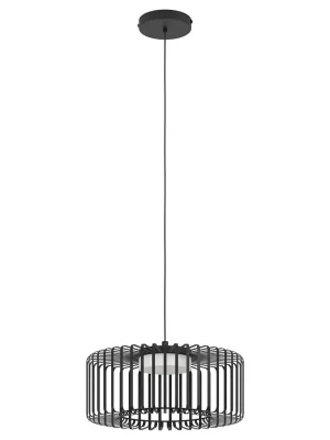 Horká Nabídka Závěsné svítidlo EGLO GINESTRONE-Z 22W 2450lm 2700-6500K RGB+TW černá bílá 900723