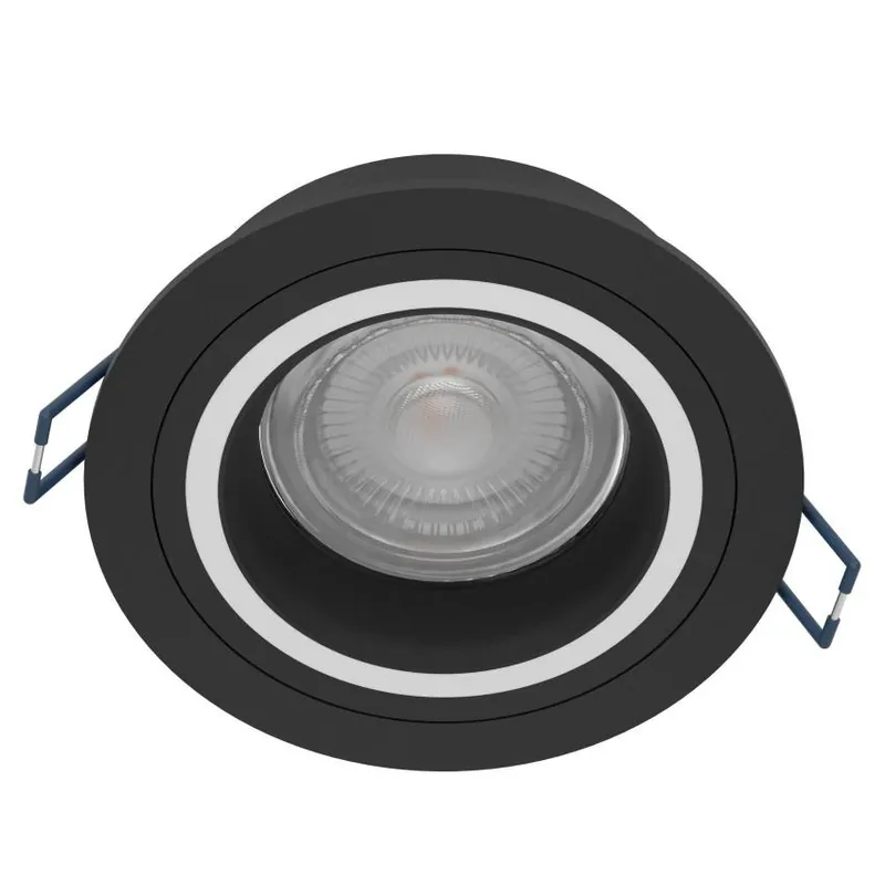 Omezená Nabídka Bodové svítidlo EGLO CAROSSO-Z 4,7W 345lm 2700-6500K RGB+TW kruh černá bílá 900764