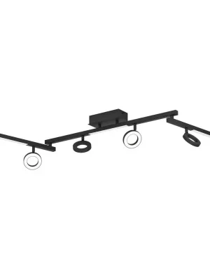 Sezónní Sleva Bodové svítidlo EGLO CARDILLIO 1 6x3,2W 2640lm + 3x3,3W 1200lm 3000K černá 900839