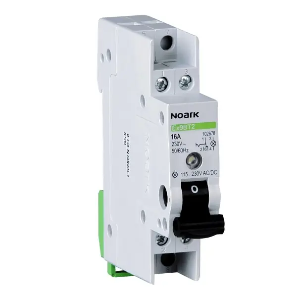 Novinka Noark 102679 Ex9BT2 1CO 16AX LED48VAC/DC Přepínač, 16 AX, 1 CO kontakt, s LED 48 V AC/DC